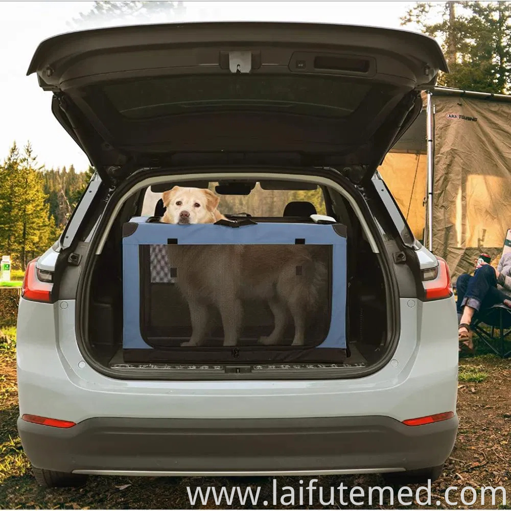 Collapsible Portable Amazon Hot Selling Soft Sided Dog Crate with Strong Steel Frame